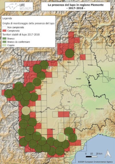 Mappa monitoraggio Piemonte