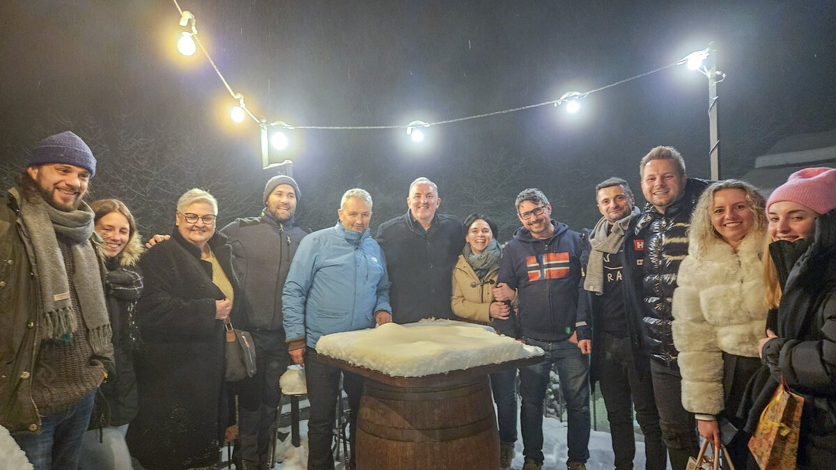 La delegazione in visita a Palanfrè.