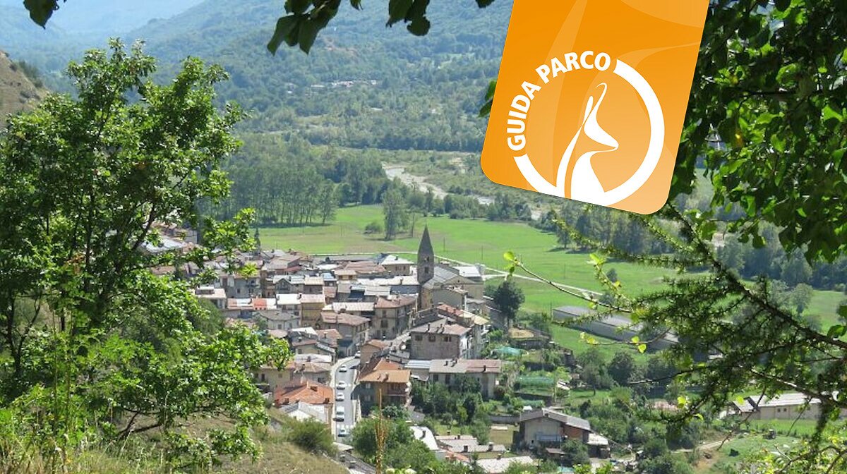 Fotografia di A. Rivelli della veduta di Aisone