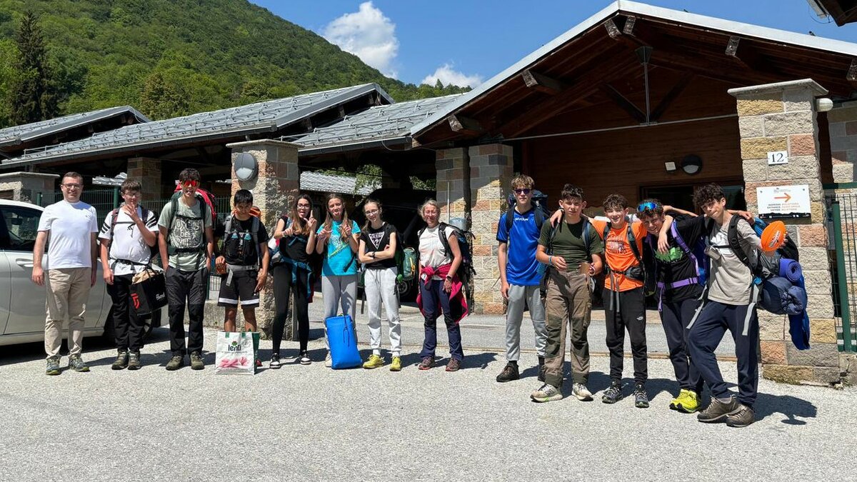 La classe terza della secondaria di primo grado della Valle Gesso